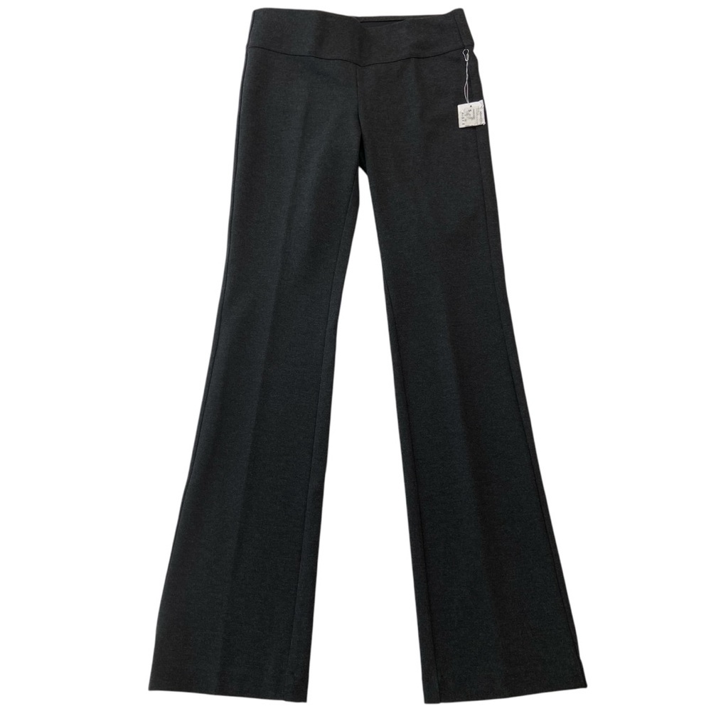 Ecru stylish pull on flattering trouser pants quality jersey fake pockets small